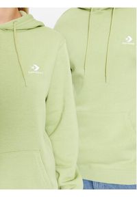 Converse Bluza Standard Fit Left Chest Star Chev Emb Hoodie Bb 10024509-A22 Zielony Regular Fit. Kolor: zielony. Materiał: bawełna