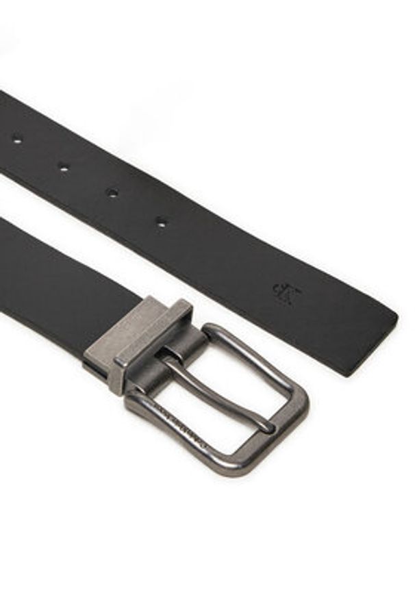 Calvin Klein Jeans Pasek Męski Classic Casual Rev/Adj K50K512083 Czarny. Kolor: czarny. Materiał: skóra. Styl: casual