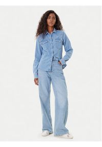 Mustang Koszula jeansowa Cody 1016935 Niebieski Slim Fit. Kolor: niebieski. Materiał: bawełna #4