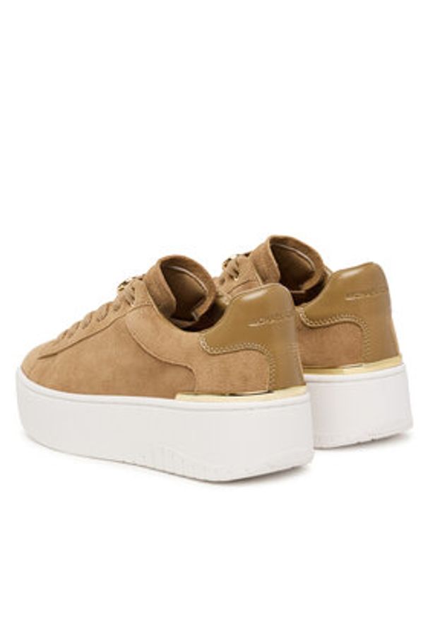 MICHAEL Michael Kors Sneakersy 43F5DTFS1S Brązowy. Kolor: brązowy. Materiał: zamsz, skóra