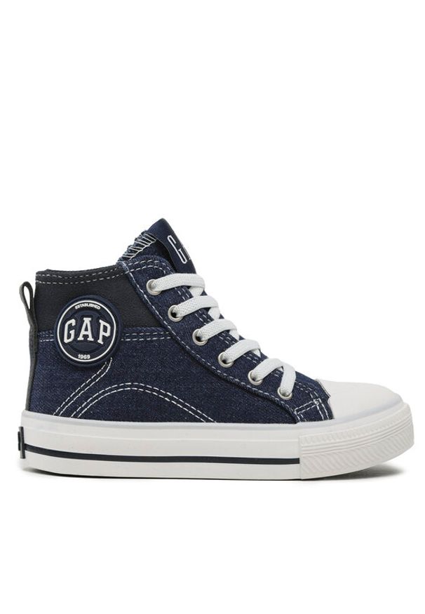 GAP - Gap Trampki Houston Mid Dnm GAL501F6TYELYBGP Granatowy. Kolor: niebieski. Materiał: materiał