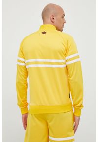 Unfair Athletics bluza męska kolor żółty z aplikacją. Okazja: na co dzień. Kolor: żółty. Długość rękawa: raglanowy rękaw. Wzór: aplikacja. Styl: casual