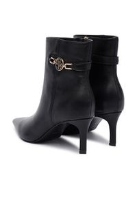 Guess Botki FLFPAI LEA10 Czarny. Kolor: czarny. Materiał: skóra