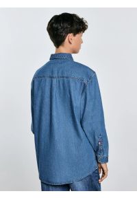 Big-Star - Koszula chłopięca jeansowa niebieska Western 121. Okazja: na co dzień. Kolor: niebieski. Materiał: jeans. Wzór: melanż. Styl: klasyczny, casual #7