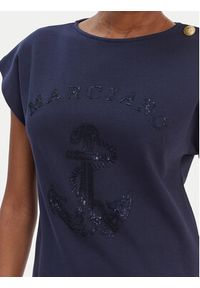 Marciano Guess T-Shirt 6RGI03 6362A Granatowy Regular Fit. Kolor: niebieski. Materiał: bawełna #2