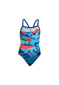 FUNKITA - Stroj kąpielowy dziewczęcy Funkita Vive La Funky Single Strap. Kolor: wielokolorowy