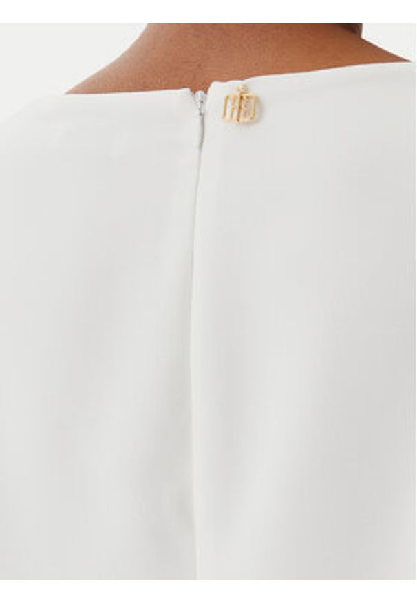 Fracomina Sukienka koktajlowa FR25SD1024W46001 Écru Regular Fit. Materiał: syntetyk. Styl: wizytowy