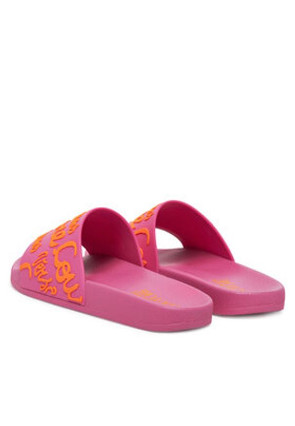 Versace Jeans Couture Klapki 78VA3SQ1 Różowy. Kolor: różowy