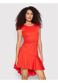 Rinascimento Sukienka koktajlowa CFC0107564003 Czerwony Slim Fit. Kolor: czerwony. Materiał: syntetyk. Styl: wizytowy #1