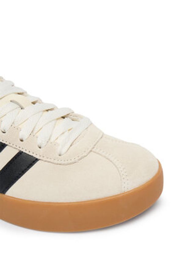 Adidas - adidas Sneakersy Vl Court 3.0 KI6728 Beżowy. Kolor: beżowy. Materiał: skóra, zamsz