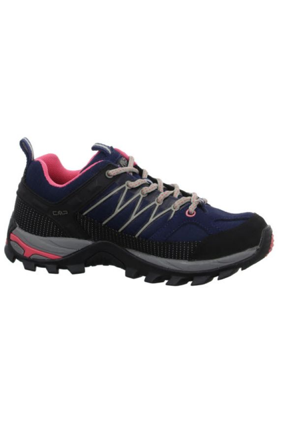 Buty trekkingowe damskie CMP Rigel Low. Zapięcie: sznurówki. Kolor: wielokolorowy, czarny. Materiał: materiał, skóra, syntetyk. Szerokość cholewki: normalna