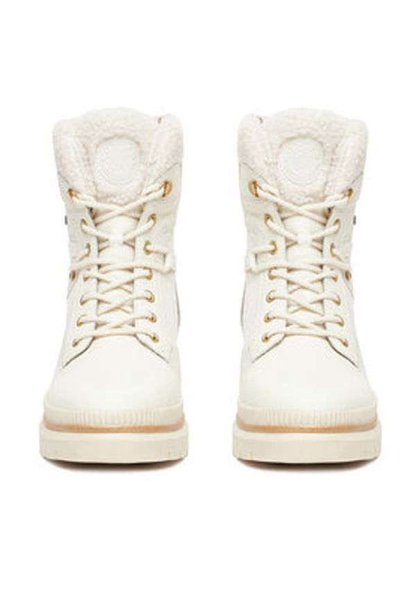 Remonte Trzewiki CEO-D0C77-80 Biały. Kolor: biały. Materiał: skóra