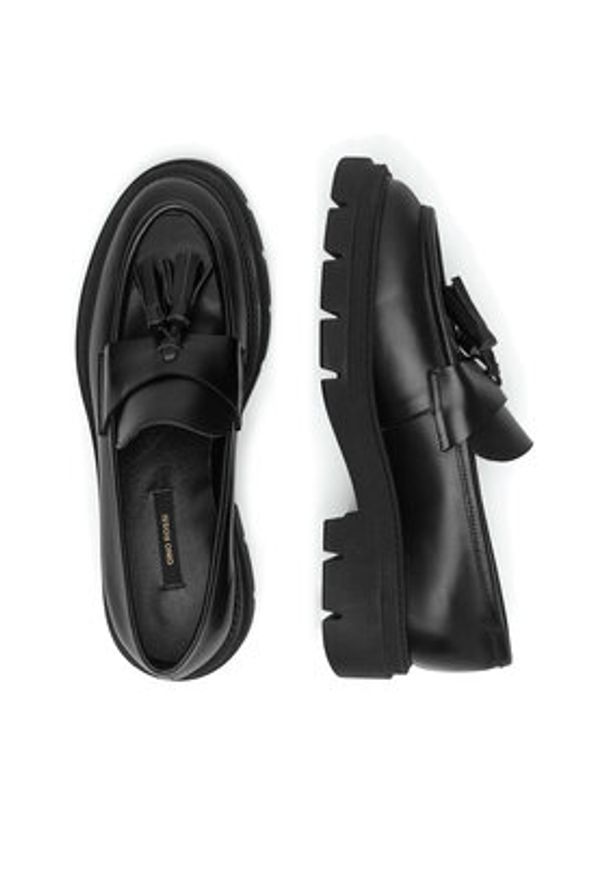 Gino Rossi Loafersy GRACE-I24-26375NB Czarny. Kolor: czarny. Materiał: skóra