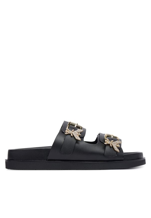 Klapki Patrizia Pepe. Kolor: czarny