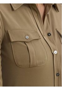 Lauren Ralph Lauren - LAUREN RALPH LAUREN Sukienka codzienna 200963901001 Beżowy Slim Fit. Okazja: na co dzień. Kolor: beżowy. Materiał: syntetyk. Typ sukienki: proste. Styl: casual #5