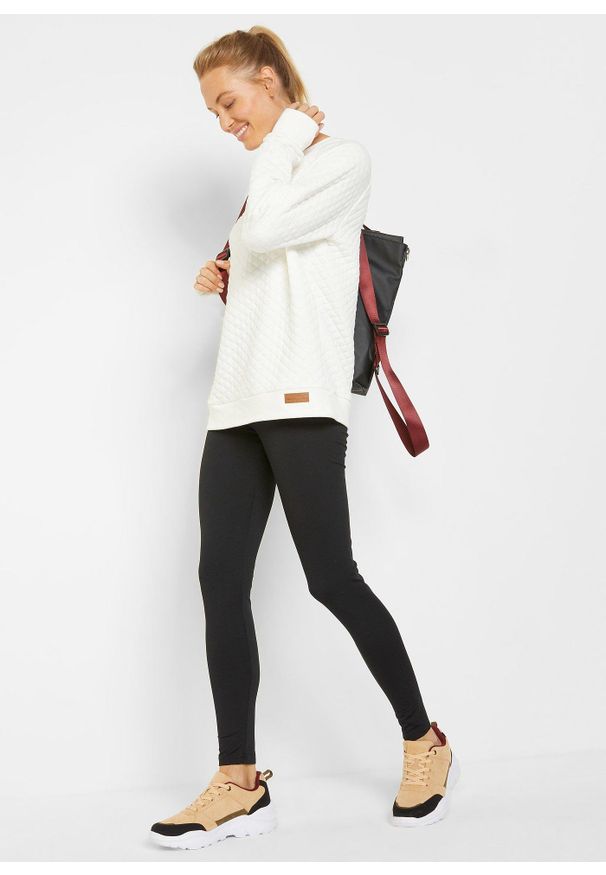 bonprix - Legginsy termoaktywne z kieszonką, dł. przed kostkę. Kolor: czarny