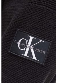 Calvin Klein Jeans kardigan męski kolor czarny. Kolor: czarny. Materiał: bawełna, materiał #2