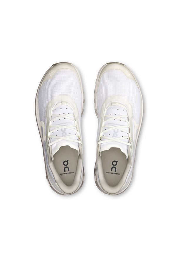 On - ON CLOUDMONSTER Void White | White Buty męskie do biegania. Okazja: na co dzień. Kolor: biały. Materiał: materiał. Szerokość cholewki: normalna. Sport: bieganie