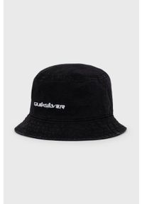 Quiksilver kapelusz bawełniany kolor czarny. Kolor: czarny. Materiał: bawełna #1