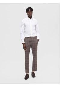 Selected Homme Koszula 16090212 Biały Slim Fit. Kolor: biały. Materiał: bawełna #4