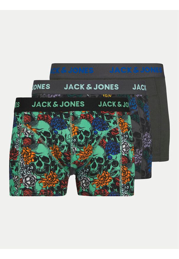 Jack & Jones - Jack&Jones Komplet 3 par bokserek 12260073 Kolorowy. Materiał: bawełna. Wzór: kolorowy