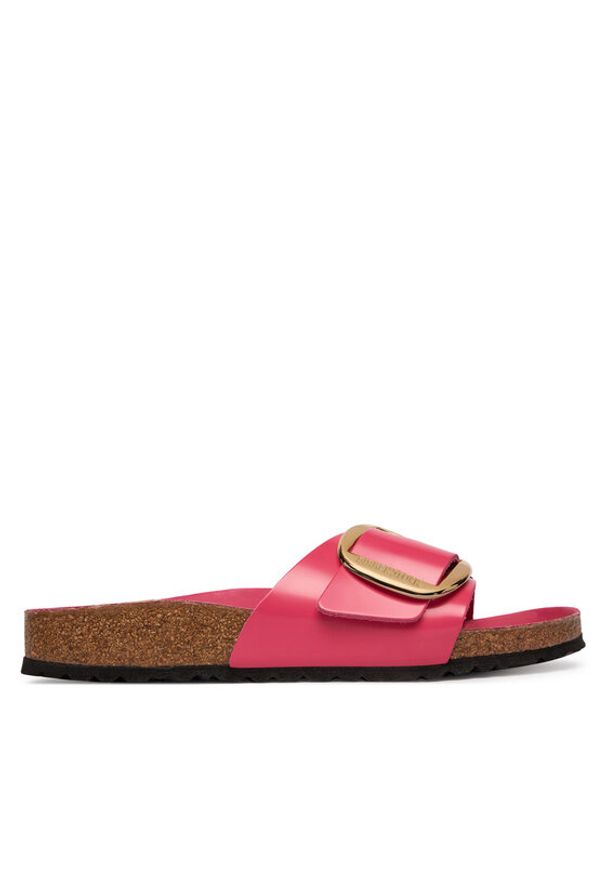 Birkenstock Klapki Madrid Big Buckle Hex 1031844 Różowy. Kolor: różowy. Materiał: skóra