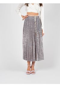 Patrizia Pepe Spódnica | 8G0272/A022 | Kobieta | Różowy, Fioletowy. Okazja: na co dzień. Kolor: fioletowy, wielokolorowy, różowy. Materiał: poliamid, elastan. Wzór: aplikacja. Sezon: lato. Styl: klasyczny, casual, elegancki #4