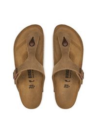 Birkenstock Japonki Gizeh Bs 0943813 Brązowy. Kolor: brązowy. Materiał: skóra, nubuk #5