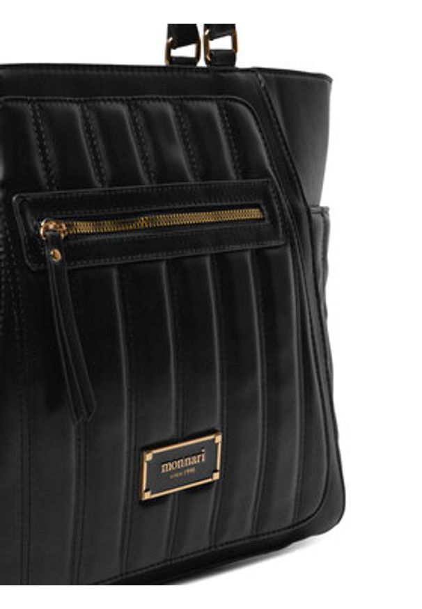 Monnari Torebka BAG5620 Czarny. Kolor: czarny. Materiał: skórzane
