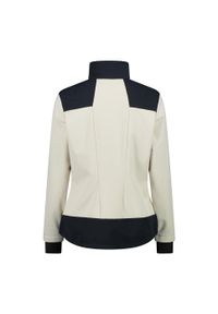 Kurtka damska turystyczna CMP 34A2436. Typ kołnierza: kaptur. Kolor: biały. Materiał: softshell. Sport: turystyka piesza #2