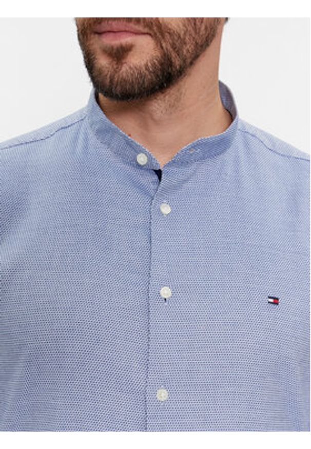TOMMY HILFIGER - Tommy Hilfiger Koszula Cl Stretch Dobby Sf Shirt MW0MW33821 Niebieski Slim Fit. Kolor: niebieski. Materiał: bawełna