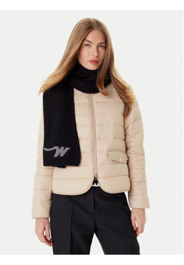 Weekend Max Mara Szalik Bardies 2525746035 Czarny. Kolor: czarny. Materiał: wełna, materiał