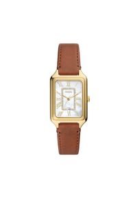 Fossil Zegarek Raquel ES5307 Brązowy. Kolor: brązowy. Materiał: skóra #1