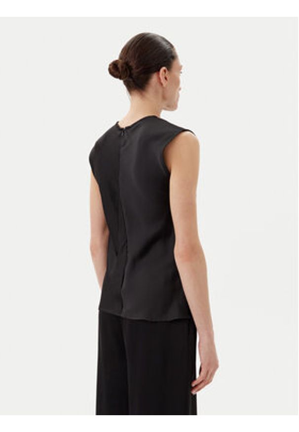 Eleh Bluzka ESS250180 Czarny Regular Fit. Kolor: czarny. Materiał: syntetyk