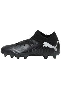 Buty piłkarskie Puma Future 7 Match FG/AG Jr 107729 02 czarne. Kolor: czarny. Materiał: dzianina, syntetyk. Szerokość cholewki: normalna. Sport: piłka nożna #1