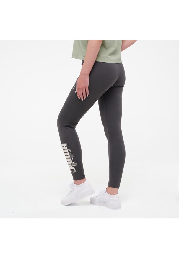 Legginsy fitness damskie Puma 7/8. Kolor: szary. Materiał: bawełna, elastan. Sport: fitness