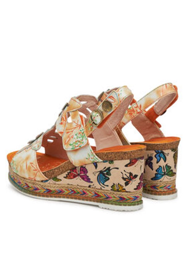 Laura Vita Sandały Hacdeo 21 Pomarańczowy. Kolor: pomarańczowy. Materiał: skóra