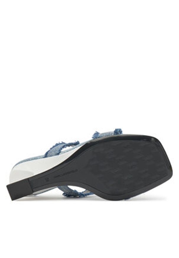 Karl Lagerfeld - KARL LAGERFELD Klapki Waverly KL34611D Niebieski. Kolor: niebieski. Materiał: materiał