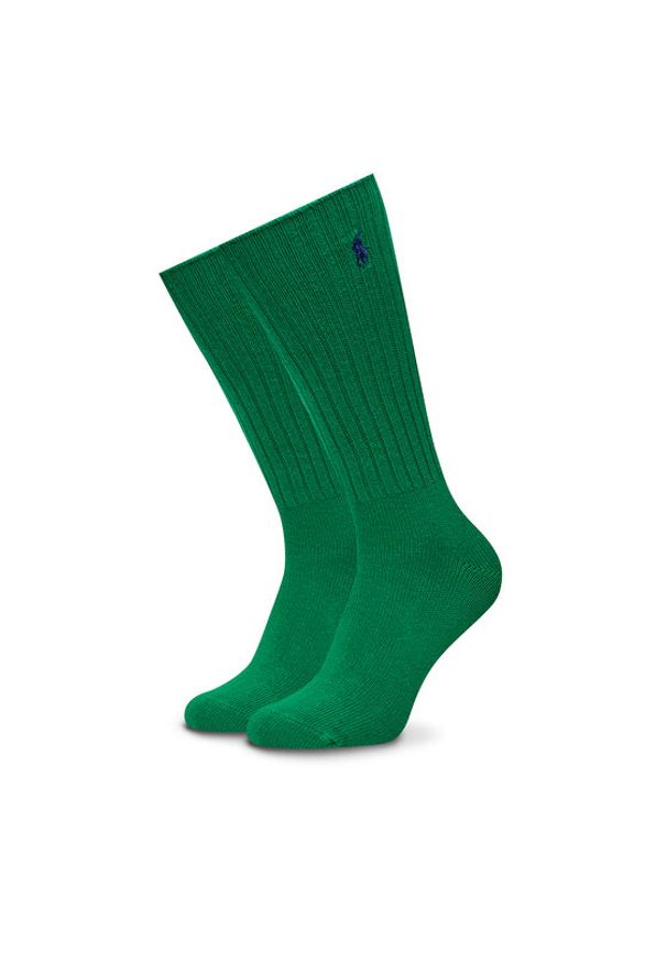 Polo Ralph Lauren Skarpety wysokie unisex 449915908039 Zielony. Kolor: zielony. Materiał: bawełna, materiał