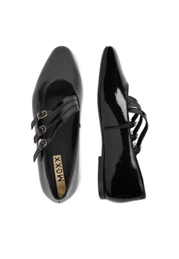 MEXX Baleriny CEO-MX/038C-RST Czarny. Kolor: czarny. Materiał: skóra, syntetyk