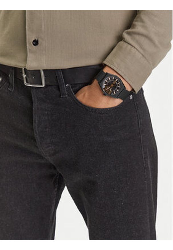 Diesel Zegarek Scraper DZ2194 Czarny. Kolor: czarny