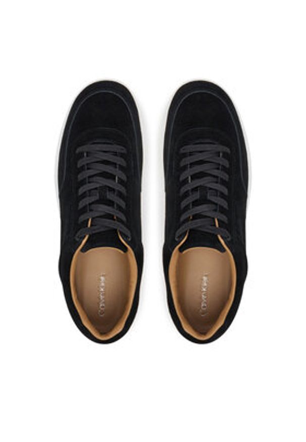 Calvin Klein Sneakersy Clean Cup Low Laceup Oxf Su HM0HM01880 Czarny. Kolor: czarny. Materiał: skóra