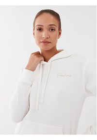 skechers - Skechers Bluza Signature Po Hoodie WHD116 Biały Regular Fit. Kolor: biały. Materiał: bawełna