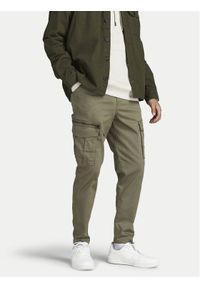 Jack & Jones - Jack&Jones Spodnie materiałowe Stace 12194246 Zielony Tapered Fit. Kolor: zielony. Materiał: bawełna #1