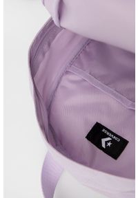 Converse plecak kolor różowy duży gładki. Kolor: fioletowy. Wzór: gładki #4