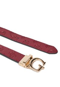 Guess Pasek Damski BW7861 P3430 Bordowy. Kolor: czerwony. Materiał: skóra #4