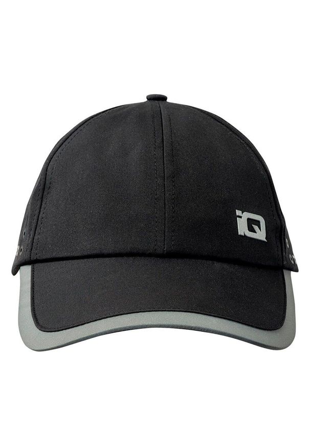 IQ - Czapka Z Daszkiem Męska Odblaskowy Materiał Rome. Kolor: czarny. Materiał: materiał. Styl: sportowy