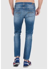 7 FOR ALL MANKIND Niebieskie męskie jeansy SLIMMY TAPERED. Kolor: niebieski #3