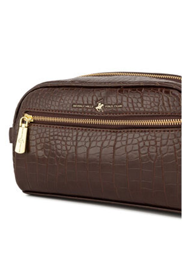 Beverly Hills Polo Club Kosmetyczka BHPC-W1-001-AW24 Brązowy. Kolor: brązowy. Materiał: poliester