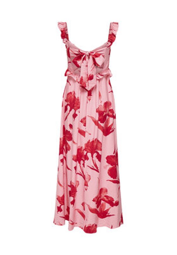 only - ONLY Sukienka letnia Hyaci 15372511 Różowy Regular Fit. Kolor: różowy. Materiał: wiskoza. Sezon: lato